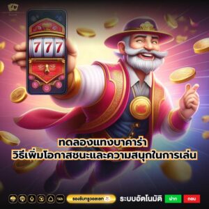 ทดลองแทงบาคาร่า วิธีเพิ่มโอกาสชนะและความสนุกในการเล่น